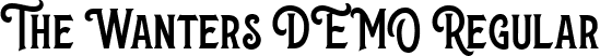 The Wanters DEMO Regular font | The Wanters DEMO.ttf