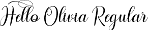 Hello Olivia Regular font | Hello Olivia.otf