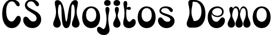 CS Mojitos Demo font | CSMojitos-Regular_demo.otf