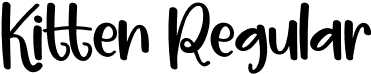 Kitten Regular font | Kitten.otf