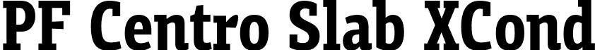 PF Centro Slab XCond font | PFCentroSlabXCond-Bold-subset.otf