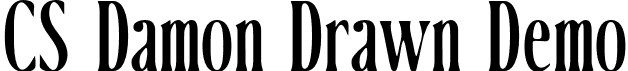 CS Damon Drawn Demo font | CSDamonDrawn-Regular_demo.otf