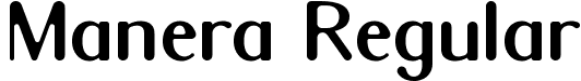 Manera Regular font | Manera.ttf