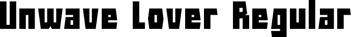 Unwave Lover Regular font | Unwave-Lover-Demo.otf