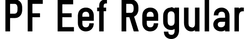 PF Eef Regular font | pfeef-medium-subset.otf