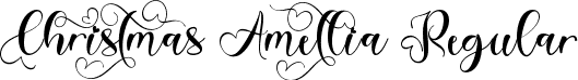 Christmas Amellia Regular font | Christmas-Amellia-TTF-Demo.ttf