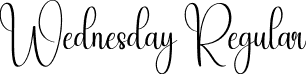 Wednesday Regular font | Wednesday.otf