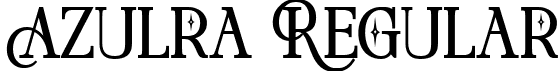 Azulra Regular font | azura.ttf