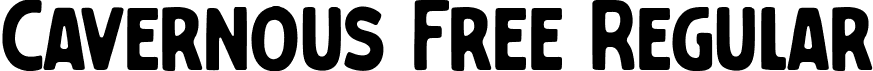 Cavernous Free Regular font | Cavernous Free.ttf