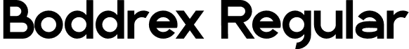 Boddrex Regular font | boddrex-1je42.otf