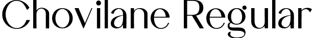 Chovilane Regular font | Chovilane-1jEev.otf