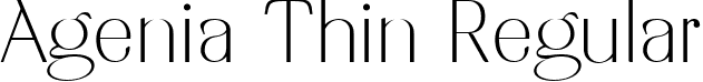 Agenia Thin Regular font | AgeniaThin-aYDro.ttf