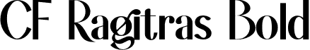 CF Ragitras Bold font | CFRagitrasDEMO-Bold.otf