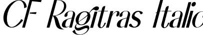 CF Ragitras Italic font | CFRagitrasDEMO-Italic.otf