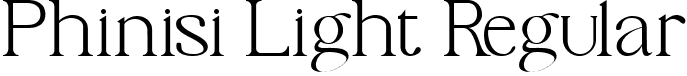 Phinisi Light Regular font | PhinisiSerif-Light.ttf