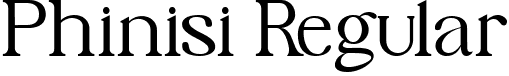 Phinisi Regular font | PhinisiSerif-Regular.ttf