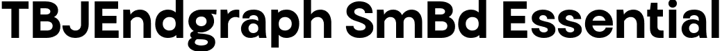 TBJEndgraph SmBd Essential font | TBJEndgraph-EssentialSemiBold.ttf