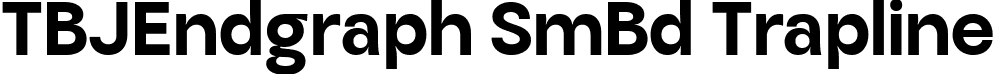 TBJEndgraph SmBd Trapline font | TBJEndgraph-TraplineSemiBold.ttf