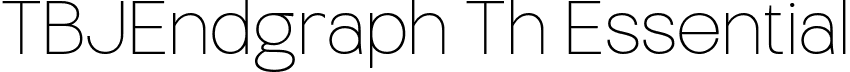 TBJEndgraph Th Essential font | TBJEndgraph-EssentialThin.ttf