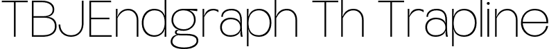 TBJEndgraph Th Trapline font | TBJEndgraph-TraplineThin.ttf