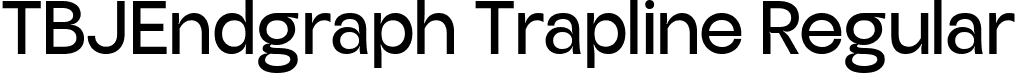 TBJEndgraph Trapline Regular font | TBJEndgraph-TraplineRegular.ttf