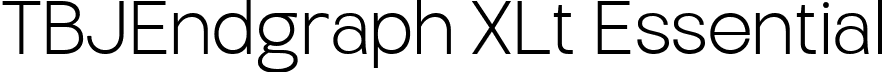 TBJEndgraph XLt Essential font | TBJEndgraph-EssentialExtLt.ttf