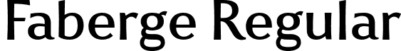 Faberge Regular font | faberge-regular.otf