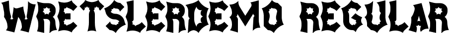 WretslerDemo Regular font | WretslerDemoRegular.ttf