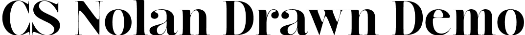 CS Nolan Drawn Demo font | CSNolanDrawn-Regular_demo.otf