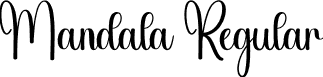 Mandala Regular font | Mandala.otf