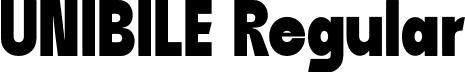 UNIBILE Regular font | unibile.otf