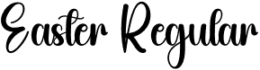 Easter Regular font | Easter.otf