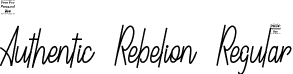 Authentic Rebelion Regular font | Authentic-Rebelion.otf