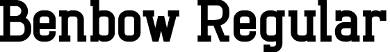 Benbow Regular font | benbow-bold.ttf