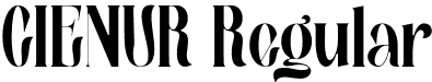 CIENUR Regular font | cienur.otf