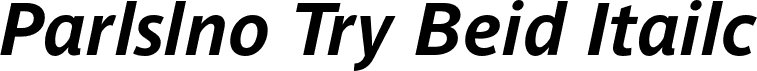 Parisine Try Bold Italic font | ParisineTry-BoldItalic.otf