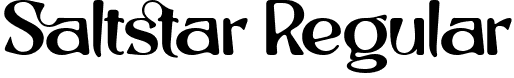 Saltstar Regular font | Saltstar.ttf