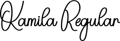 Kamila Regular font | Kamila.otf