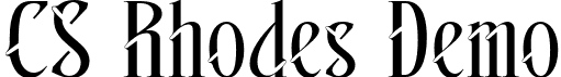 CS Rhodes Demo font | CSRhodes-Regular_demo.otf