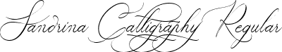 Sandrina Calligraphy Regular font | Sandrina-Calligraphy.ttf