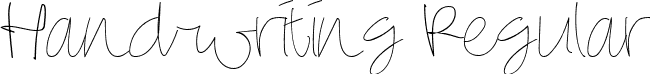 Handwriting Regular font | Silver-Rabbit-Regular.ttf