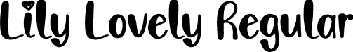 Lily Lovely Regular font | Lily-Lovely-Demo.otf