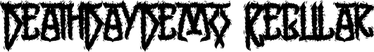 DeathDayDemo Regular font | DeathDayDemoRegular.ttf