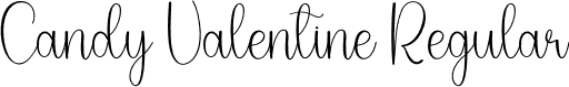 Candy Valentine Regular font | Candy-Valentine.otf