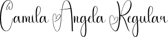 Camila Angela Regular font | Camila-Angela.otf