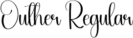 Outher Regular font | Outher.otf