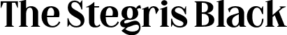 The Stegris Black font | Letterhend - TheStegris-Black.otf