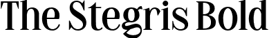 The Stegris Bold font | Letterhend - TheStegris-Bold.otf