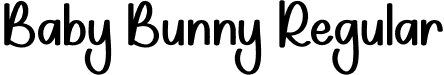 Baby Bunny Regular font | Baby-Bunny.otf