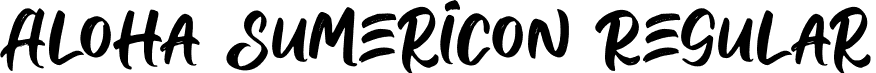 Aloha Sumericon Regular font | Aloha-Sumericon-Demo.otf